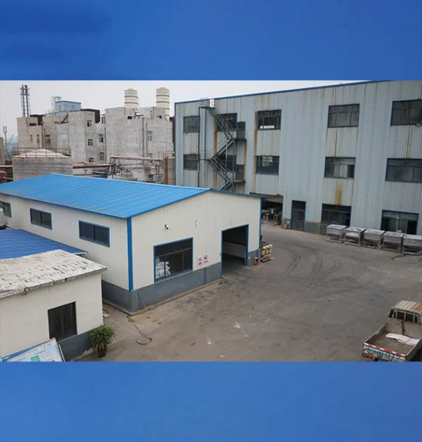 Calcium acetate warehouse and storage area
