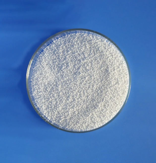Calcium propionate E282 white granular sample used as a mold inhibitor in bakery and animal feed