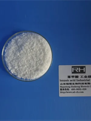 Industrial Grade Benzoic Acid 99.5% for alkyd resins and plasticizers manufacturing.