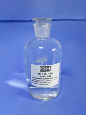 Acetic acid liquid product sample