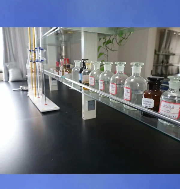 Acetic acid quality testing laboratory in production facility