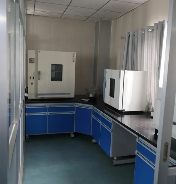 Sodium benzoate quality testing laboratory in production facility