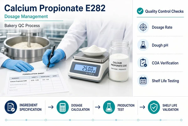 calcium propionate food preservative dosage checklist for bakery mold inhibition