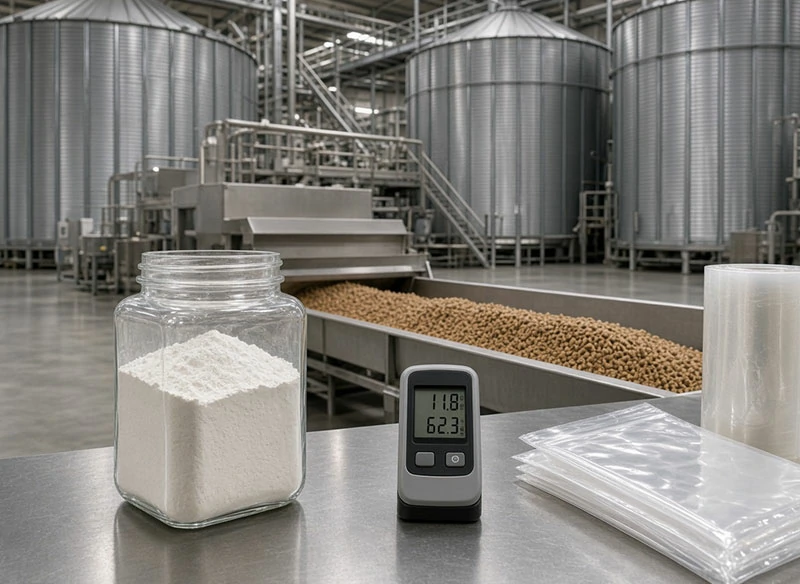 Calcium Propionate in Animal Feed: Mold Inhibition, Dosage Guide & Supplier Selection 1 Calcium propionate in animal feed used as a mold inhibitor for feed storage
